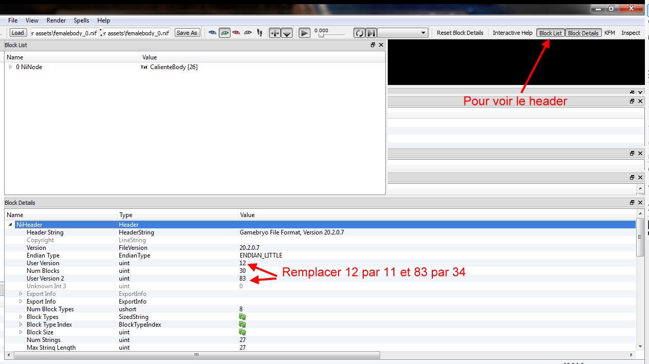 Modification du header